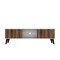 Manhattan Comfort Doyers 62.20 TV Stand, White and Nut Brown 175AMC188 - alternate 10